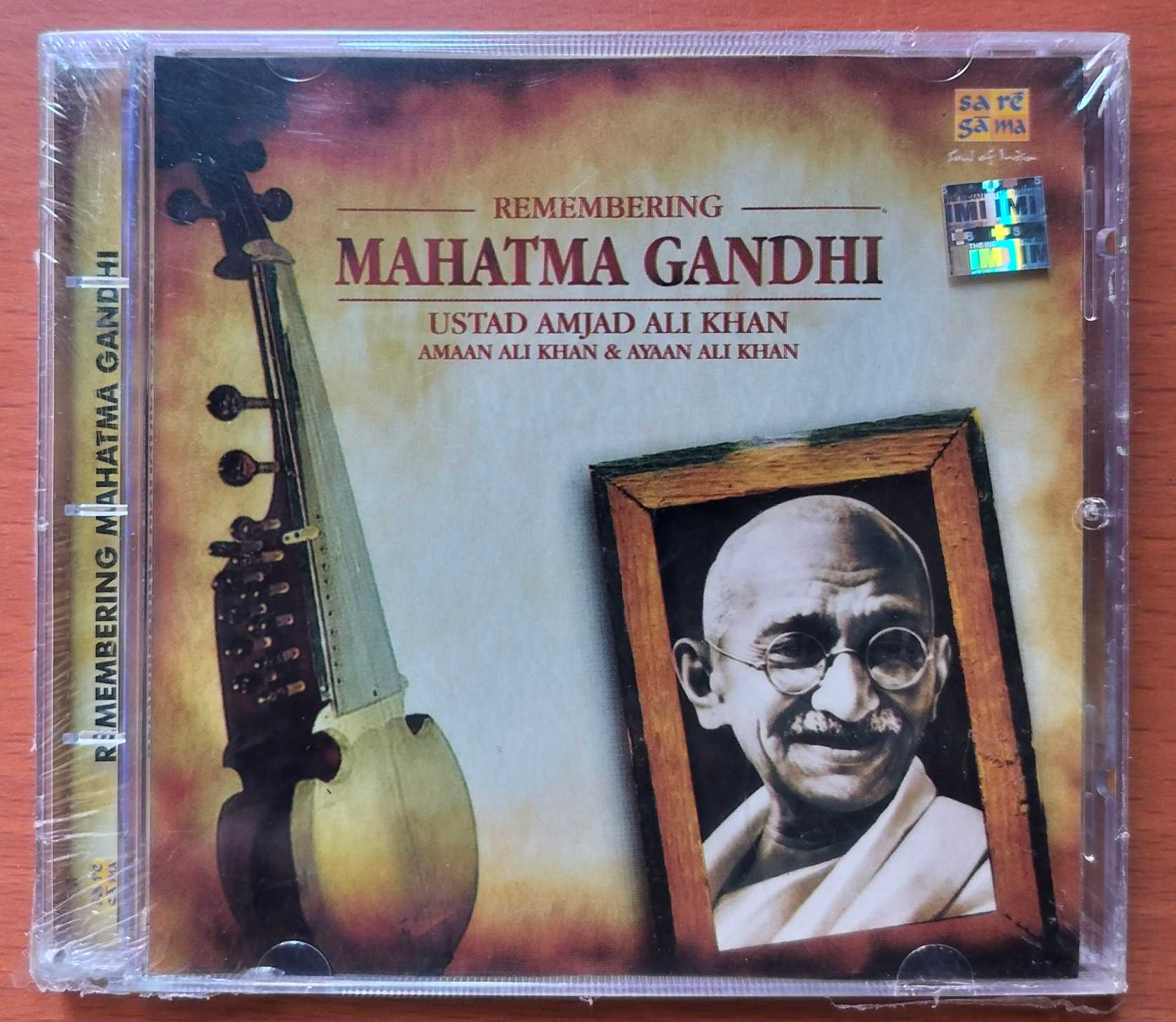 REMEMBERING MAHATMA GANDHI - Ustad Amjad Ali Khan Private Album Audio Cd (FACTORY SEALED PACK)