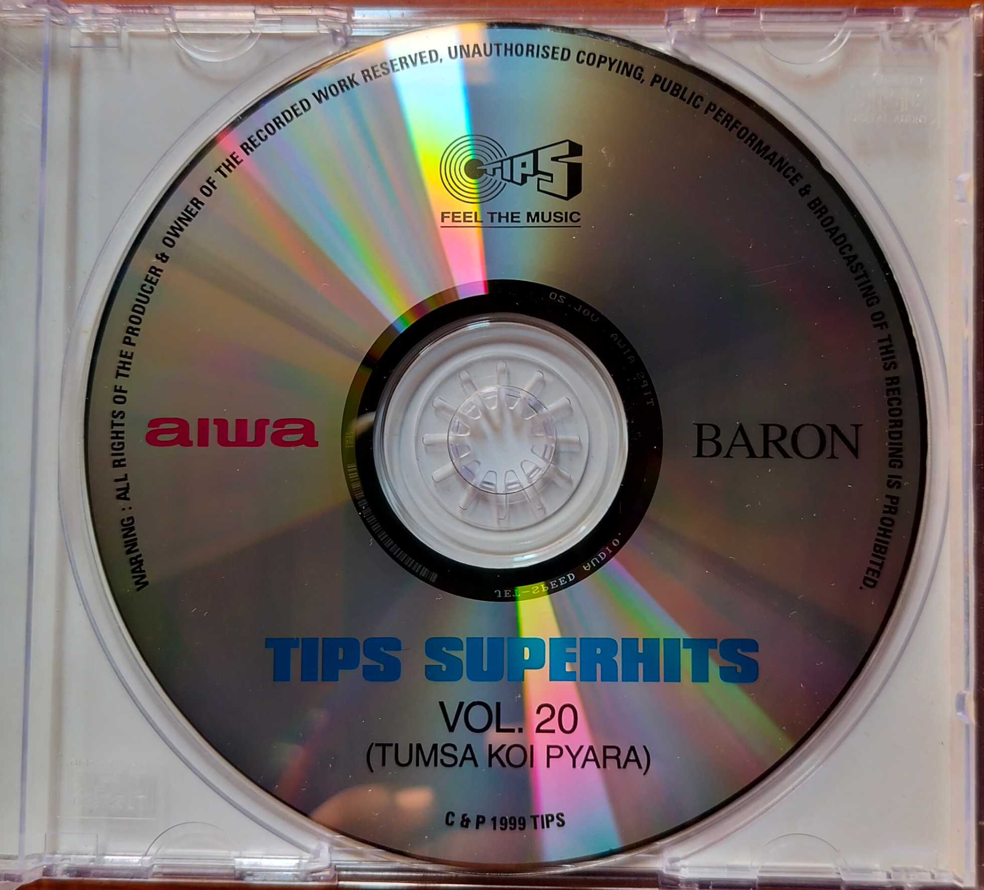 TIPS SUPERHITS VOL . 20 - Baron Hindi Film Collection Audio Cd - Image 2