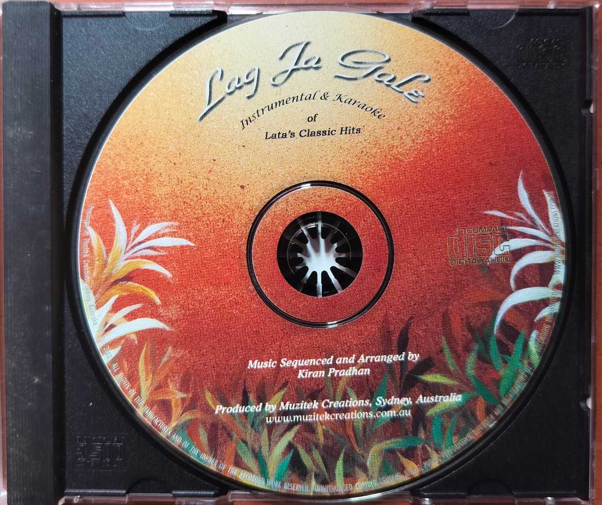 LAG JA GALE INSTRUMENTAL KAROKE - Lata Hindi Film Instrumental Audio Cd - Image 2