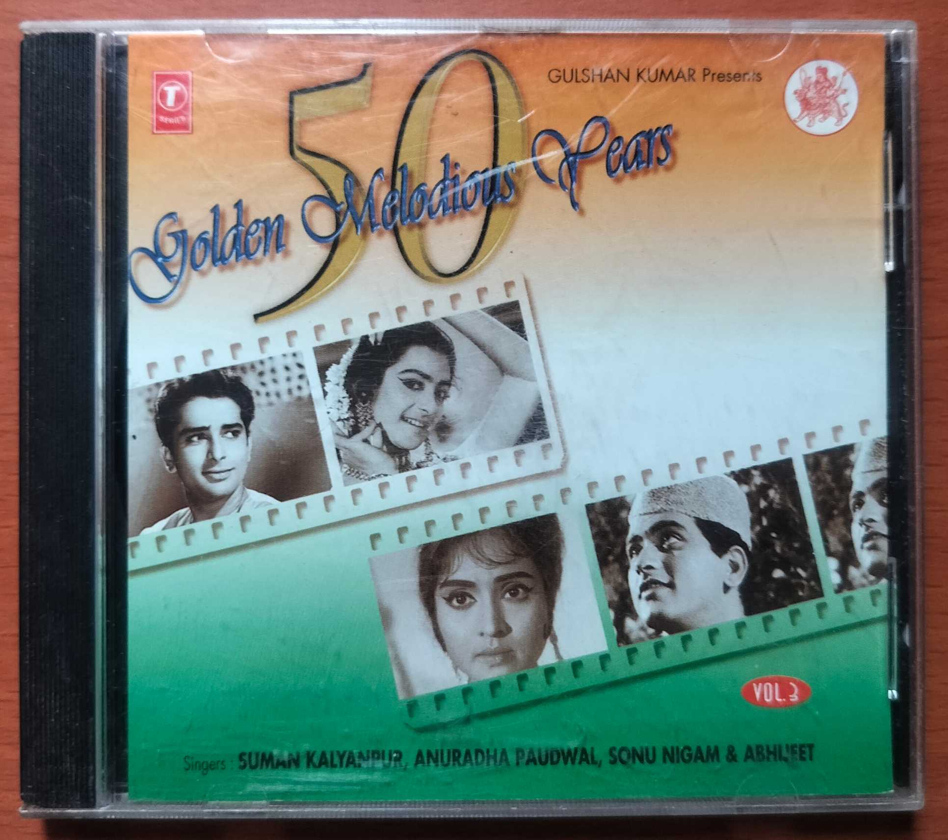 GOLDEN MELODIOUS 50 YEARS VOL .3 - Sonu Nigam & Suman Kalyanpur Hindi Film Collection Audio Cd
